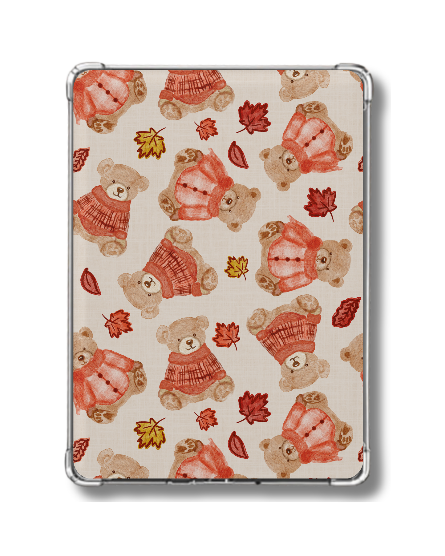 Cozy Fall Teddy Bears Holographic Insert