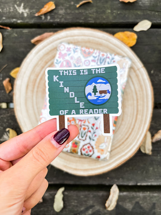 The Kindle of a Reader  Vinyl Sticker