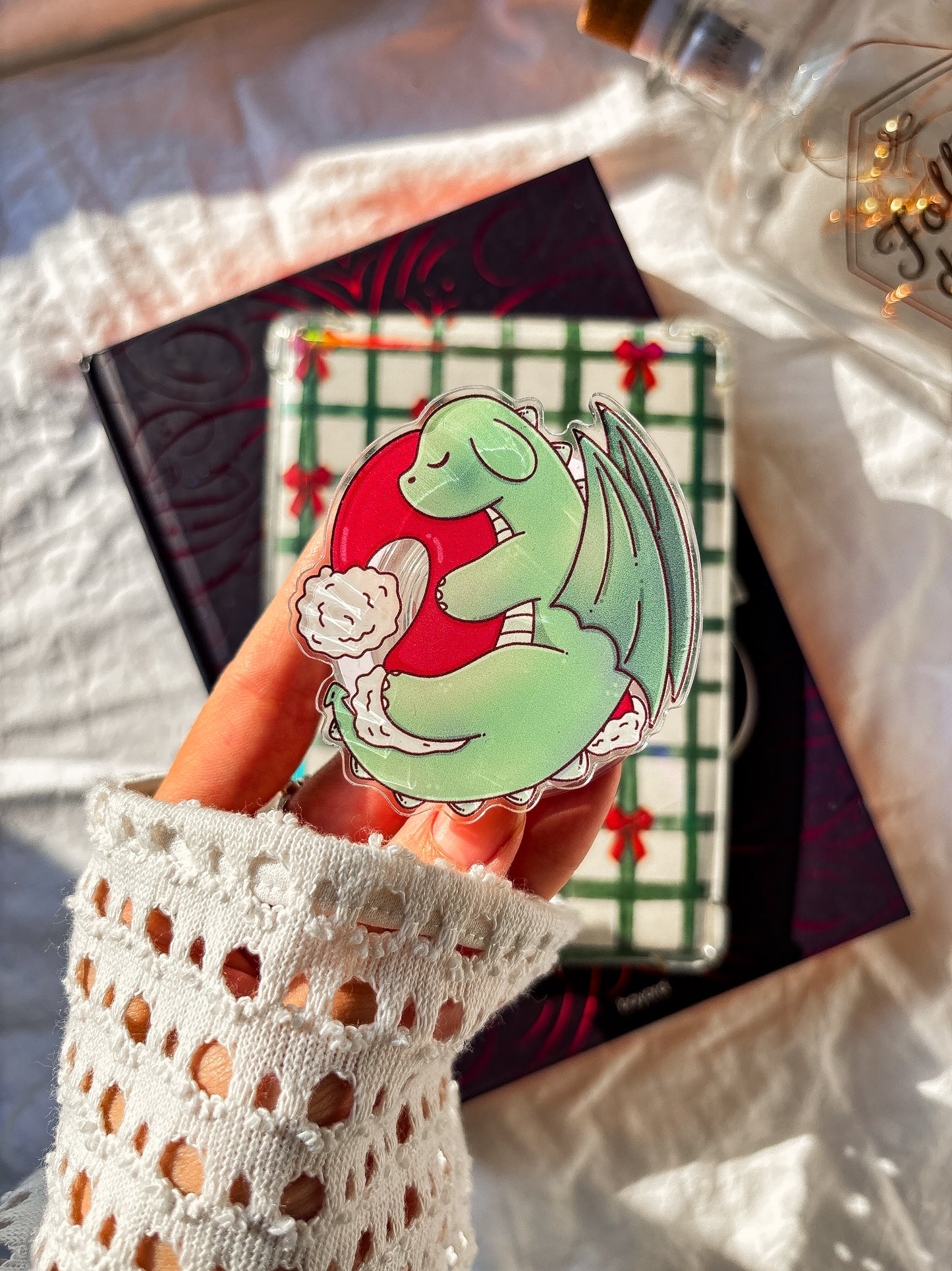 Fantasy kindle Magnetic grip cute dragon kobo holder